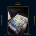 Custom UV-printed 9-pocket TCG binder with textured 3D Magikarp waterfall cover art — Wise Mind TCG