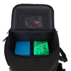 TCG backpack in black — packed with card storage
