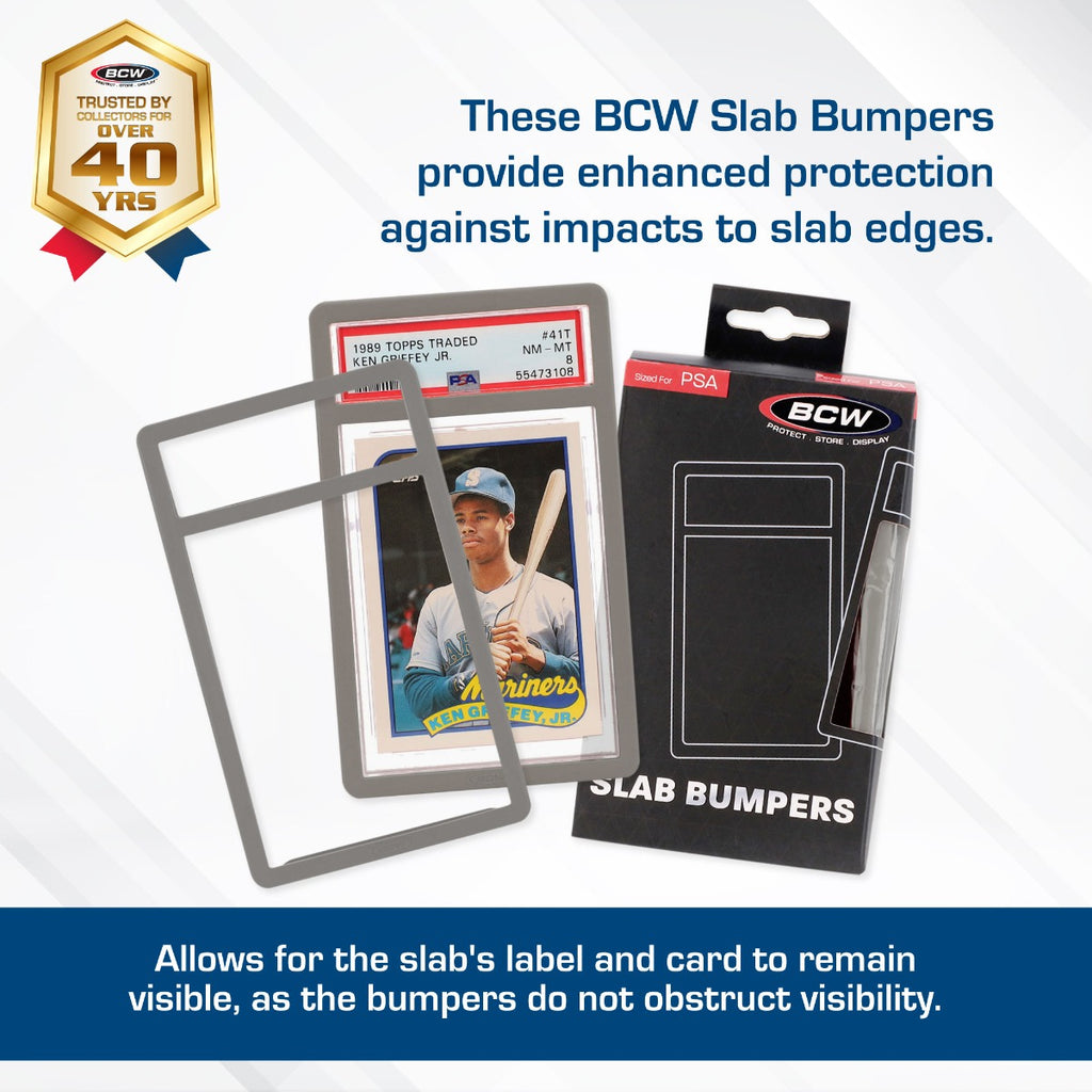 BCW: Slab Bumpers - PSA Card - Red