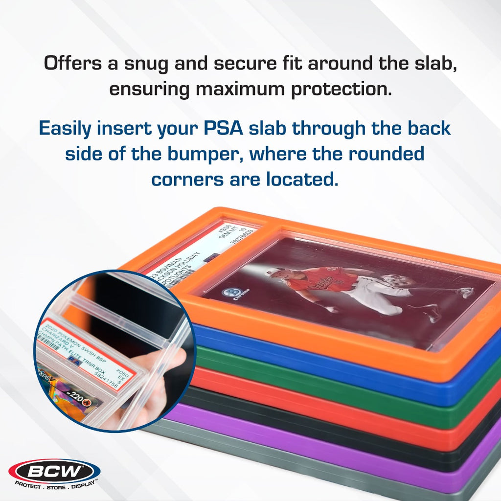 BCW PSA slab bumpers for graded card slabs