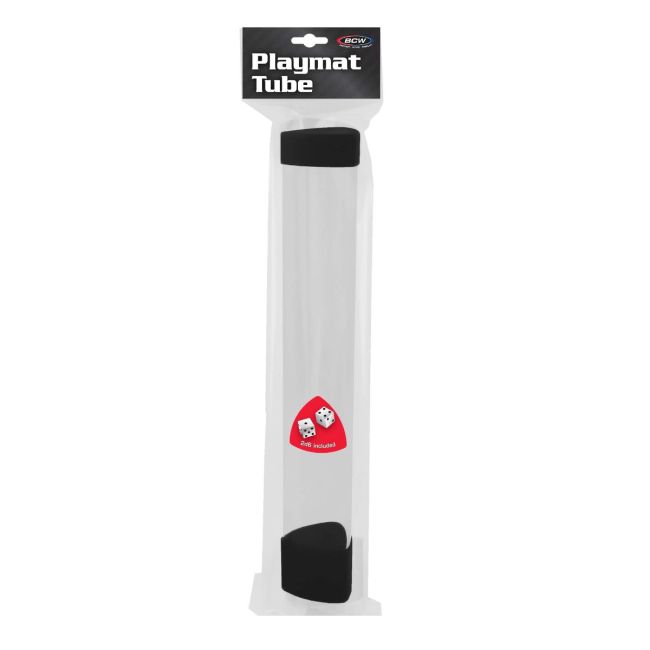 BCW playmat tube with dice cap black (additional view)