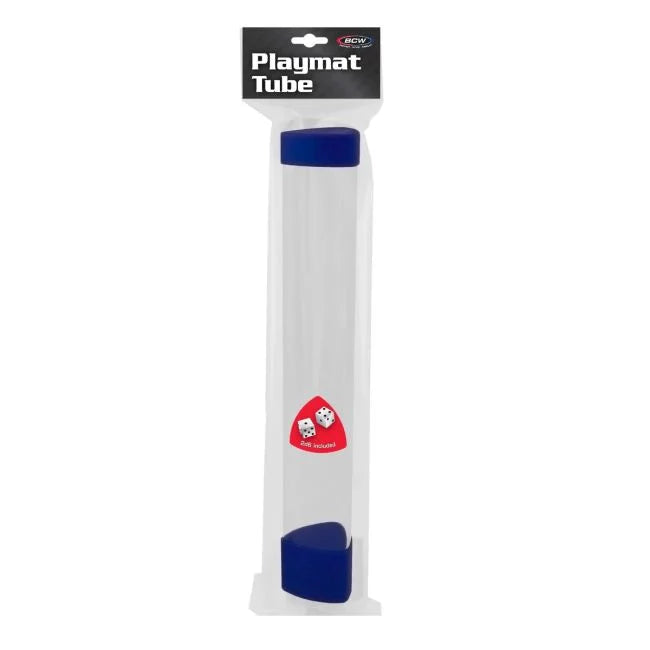 BCW playmat tube with dice cap blue (additional view)
