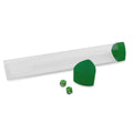 BCW playmat tube with dice cap green