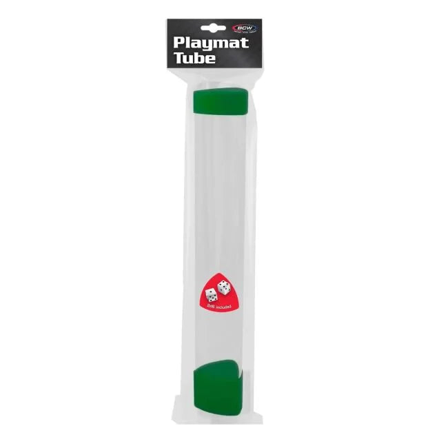 BCW playmat tube with dice cap green (additional view)