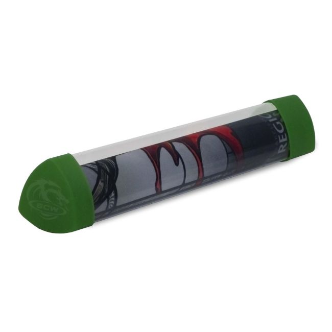 BCW playmat tube with dice cap green (additional view)