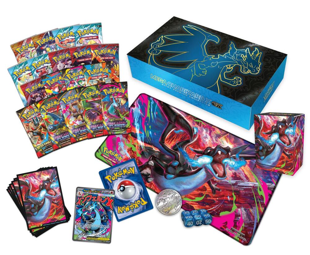 Pokémon Mega Charizard X ex Ultra Premium Collection sealed (back)