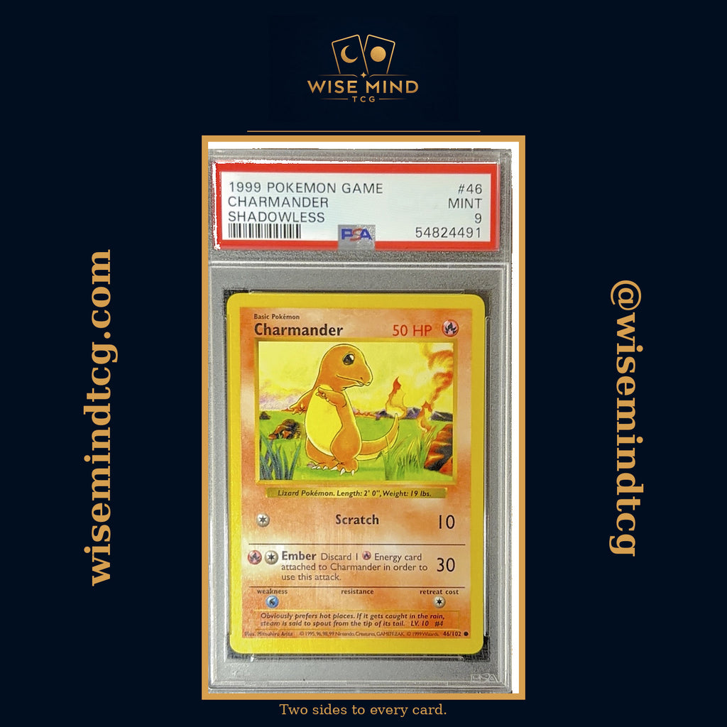 1999 Pokemon Base Set Shadowless Charmander #46 PSA 9 MINT