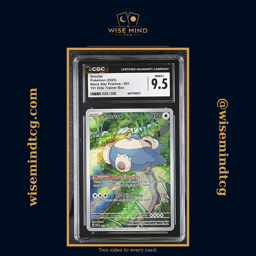 2023 Pokemon Scarlet & Violet Black Star Promo 151 ETB Full Art Snorlax #51 CGC 9.5 MINT+