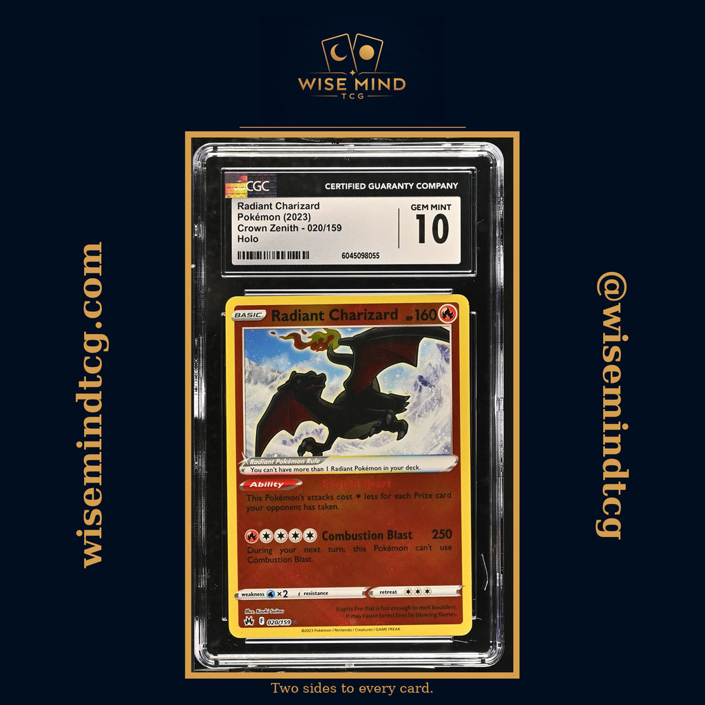 2023 Pokemon Sword & Shield Crown Zenith Holo Radiant Charizard #20 CGC 10 GEM MINT