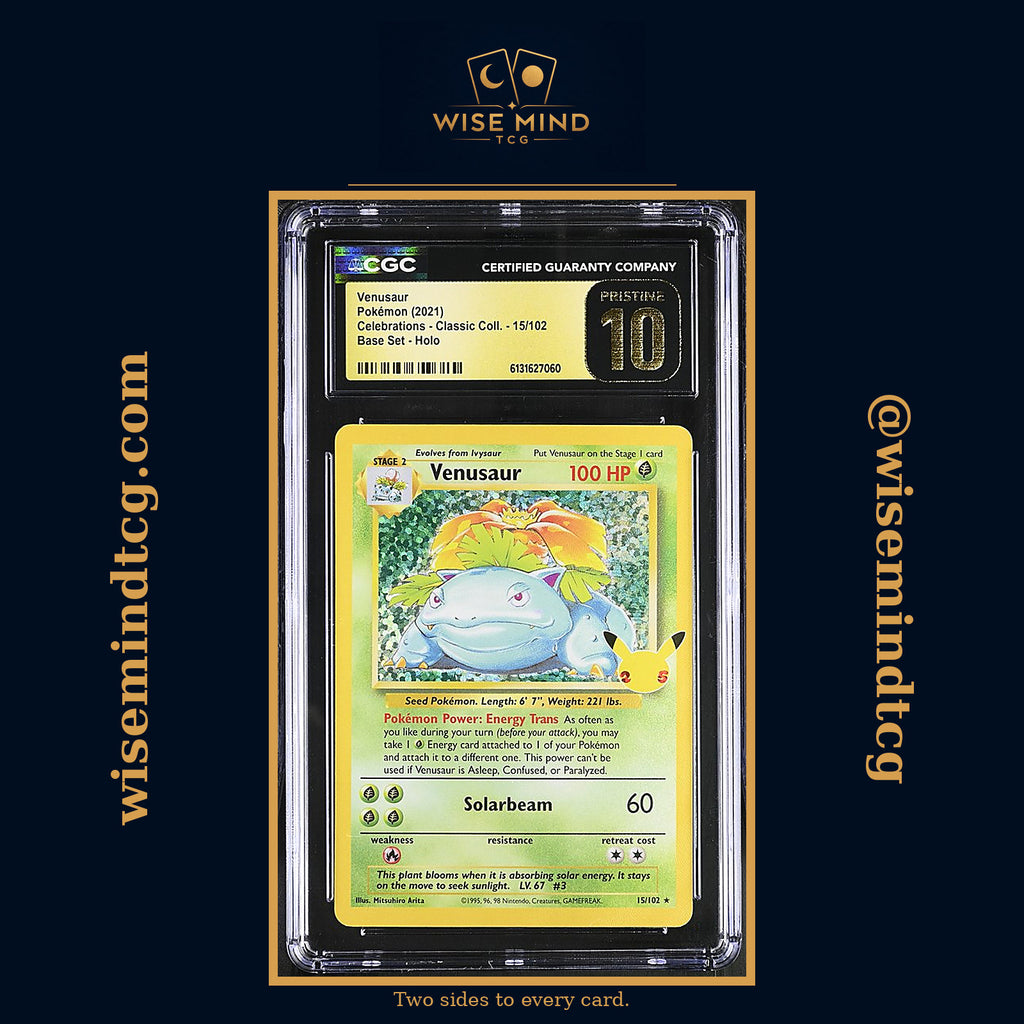 2021 Pokemon Sword & Shield Celebrations Classic Collection Holo Venusaur #15 CGC 10 PRISTINE