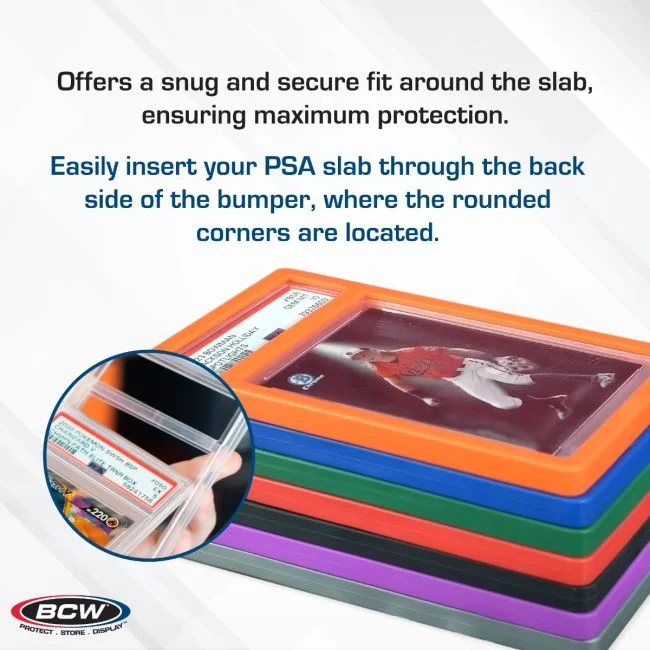 BCW PSA slab bumpers for graded card slabs