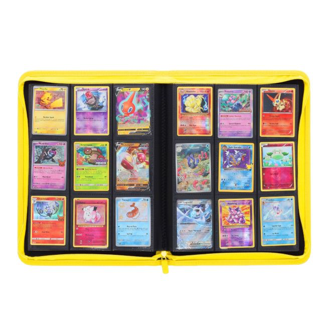 Z-Folio 9-pocket card album yellow (interior view)