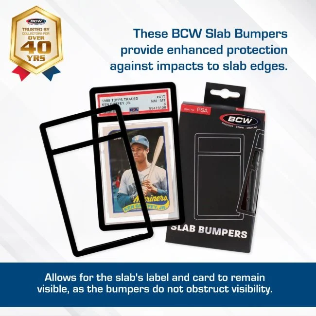 BCW PSA slab bumpers for graded card slabs