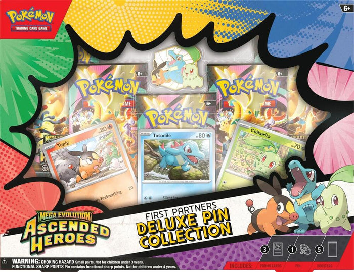 Pokémon Ascended Heroes First Partners Deluxe Pin Collection sealed