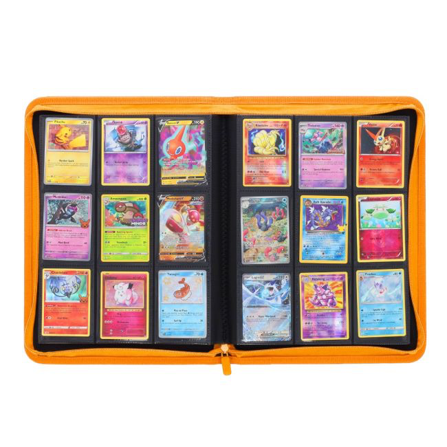 Z-Folio 9-pocket card album orange (interior view)