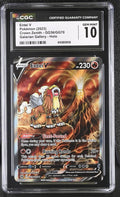 Entei V #GG36 Crown Zenith Galarian Gallery CGC 10 Gem Mint graded Pokemon card slab