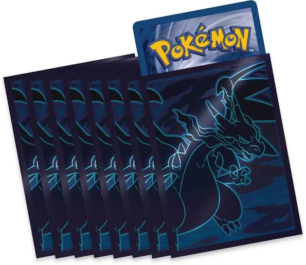 Phantasmal Flames Mega Charizard X Pokémon Elite Trainer Box card sleeves 65-pack