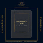 Custom printed BCW Z-Folio 9-pocket zip binder — your design mockup